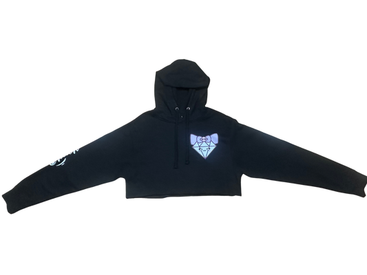 Mira Cropped Hoodie – Shine with Edge