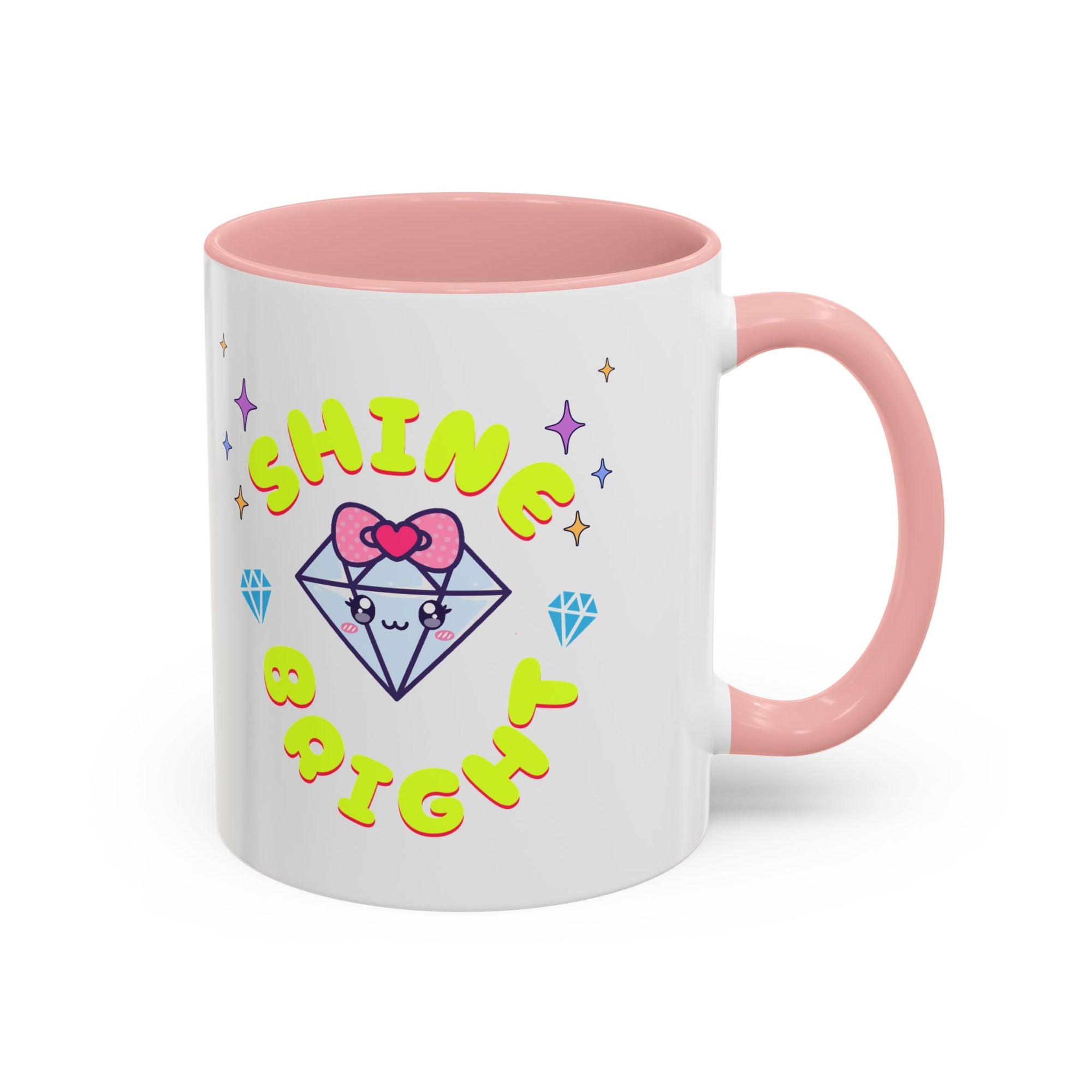 Shine Bright Coffee Mug - Colorful Accent Mug for Positive Vibes