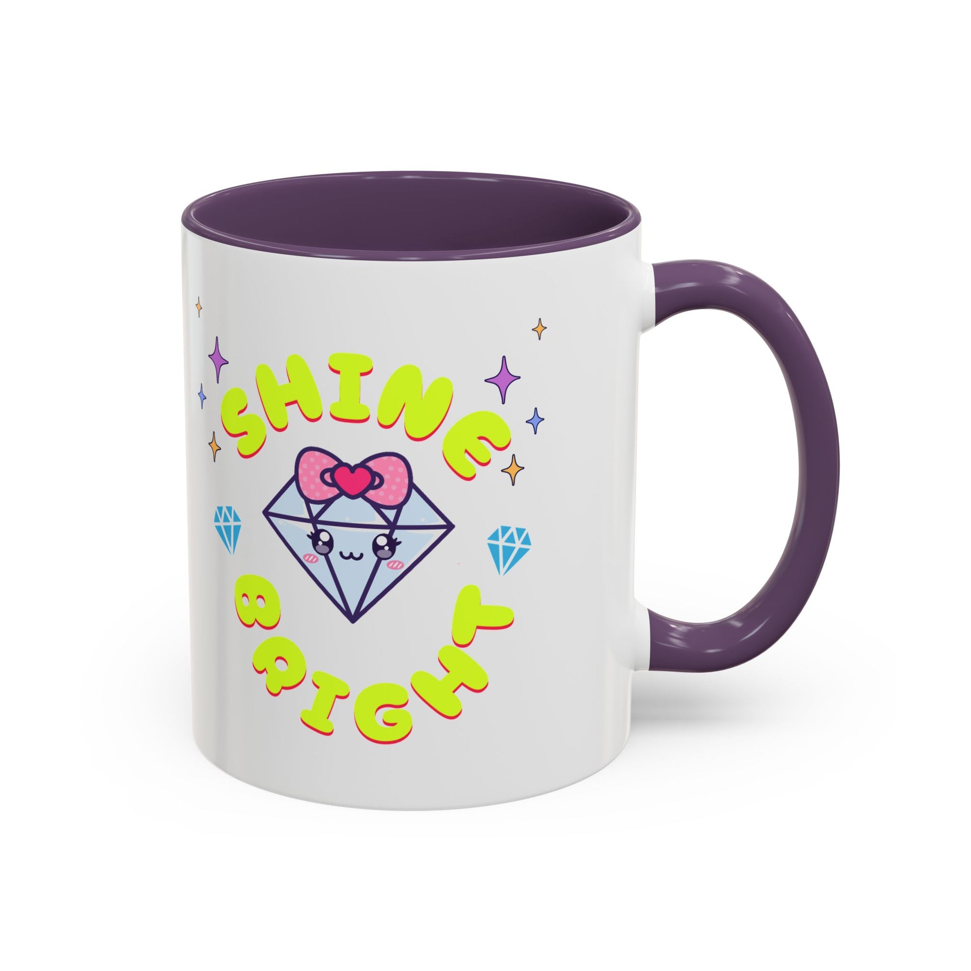 Shine Bright Coffee Mug - Colorful Accent Mug for Positive Vibes