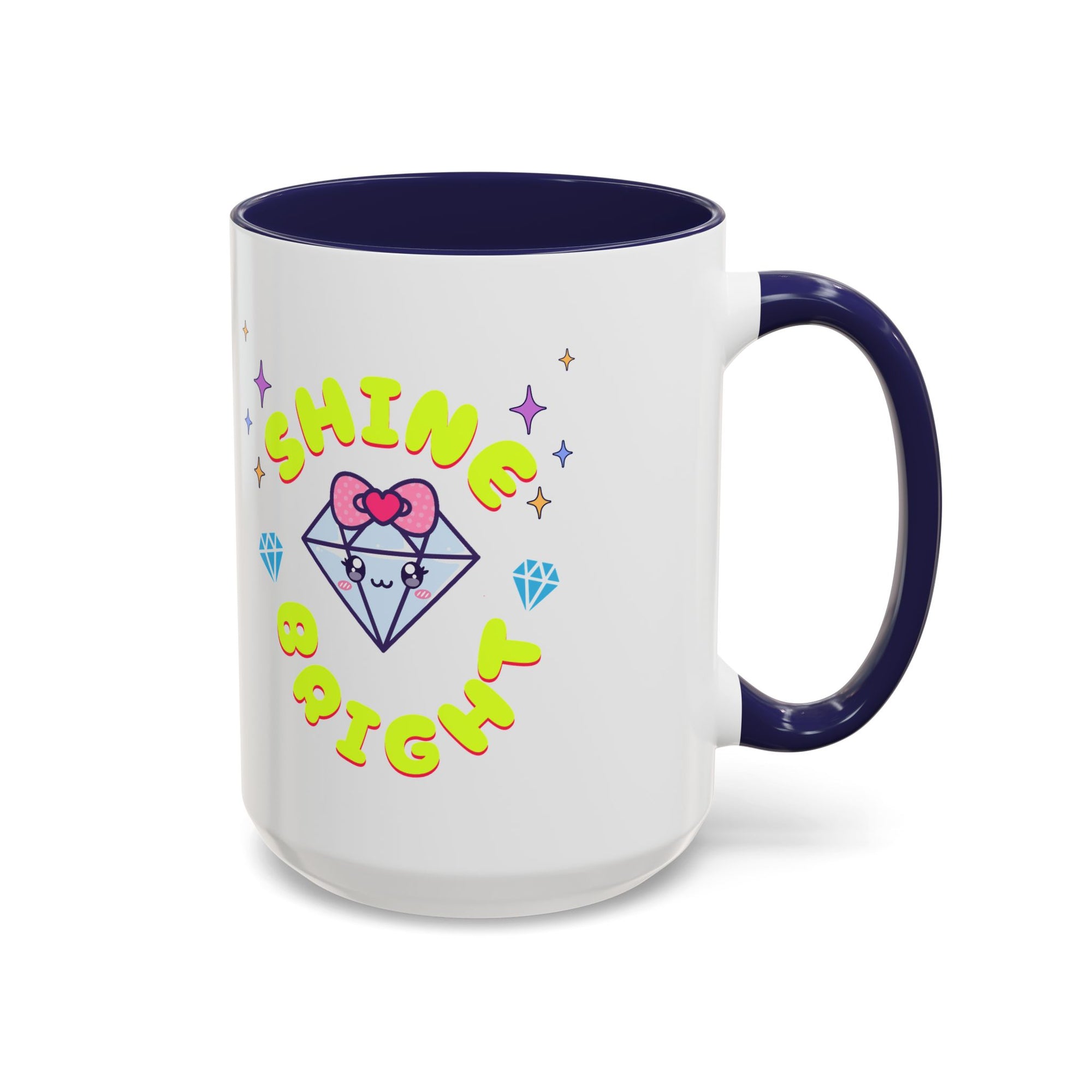 Shine Bright Coffee Mug - Colorful Accent Mug for Positive Vibes