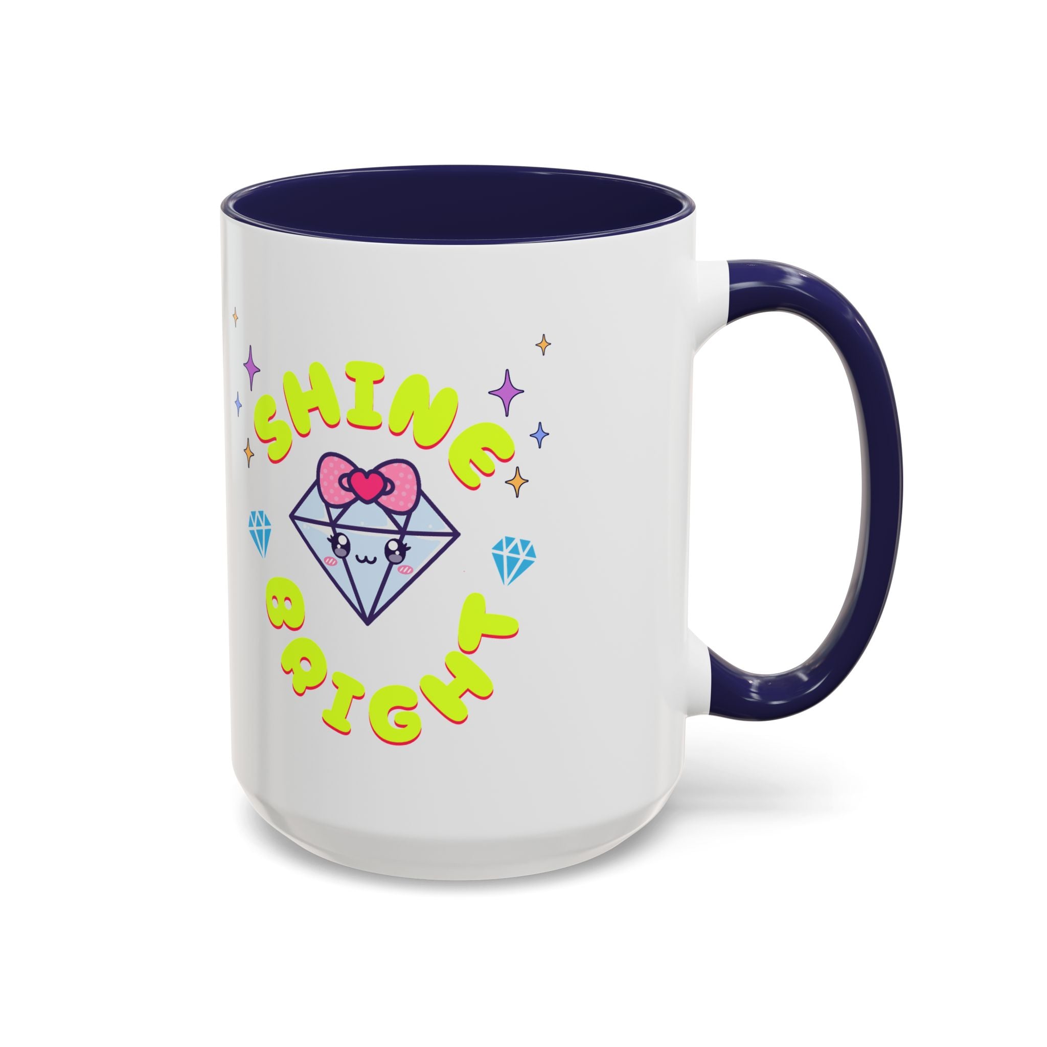 Shine Bright Coffee Mug - Colorful Accent Mug for Positive Vibes