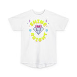 Shine Bright Urban Tee - Unisex Long Body T-Shirt with Heart Design