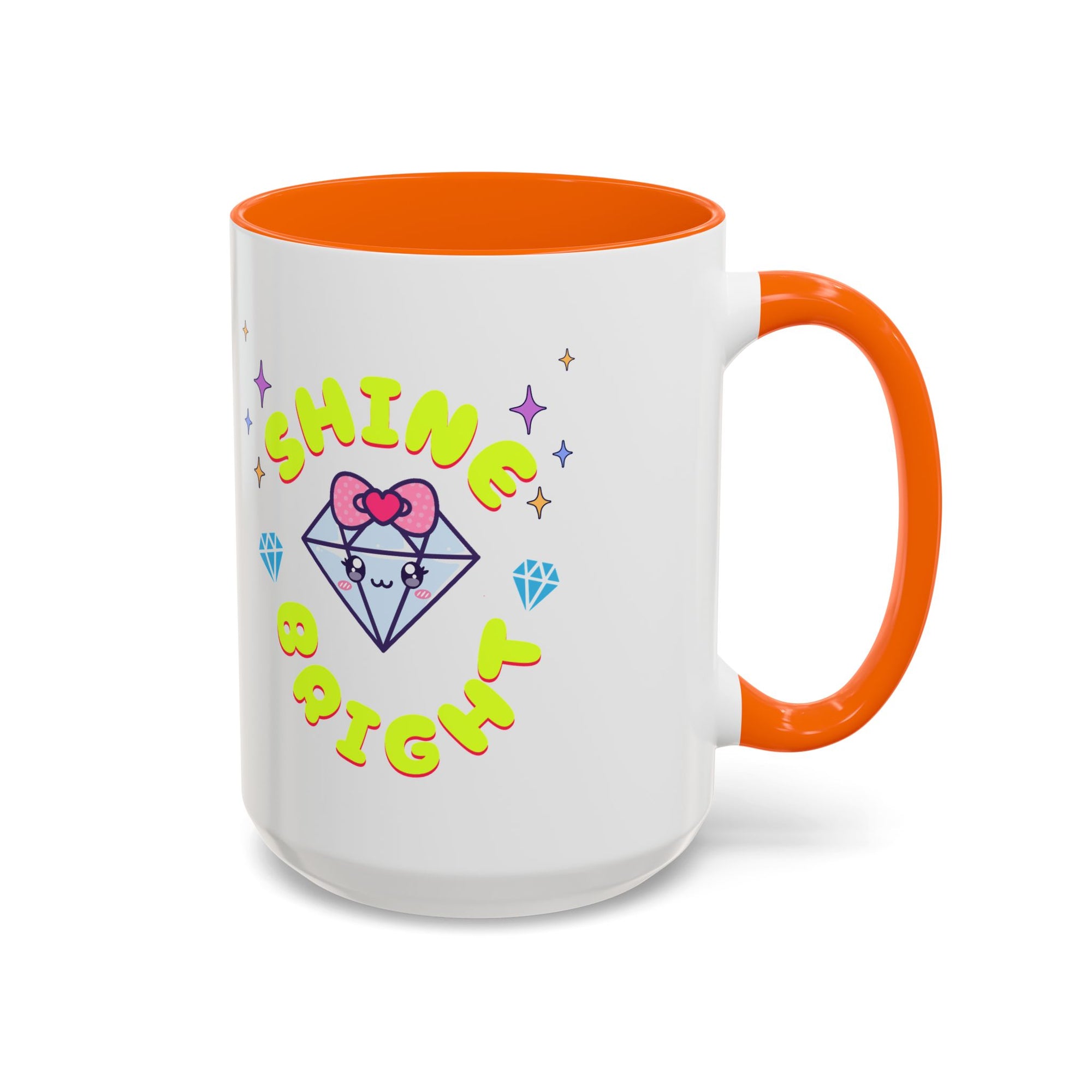 Shine Bright Coffee Mug - Colorful Accent Mug for Positive Vibes