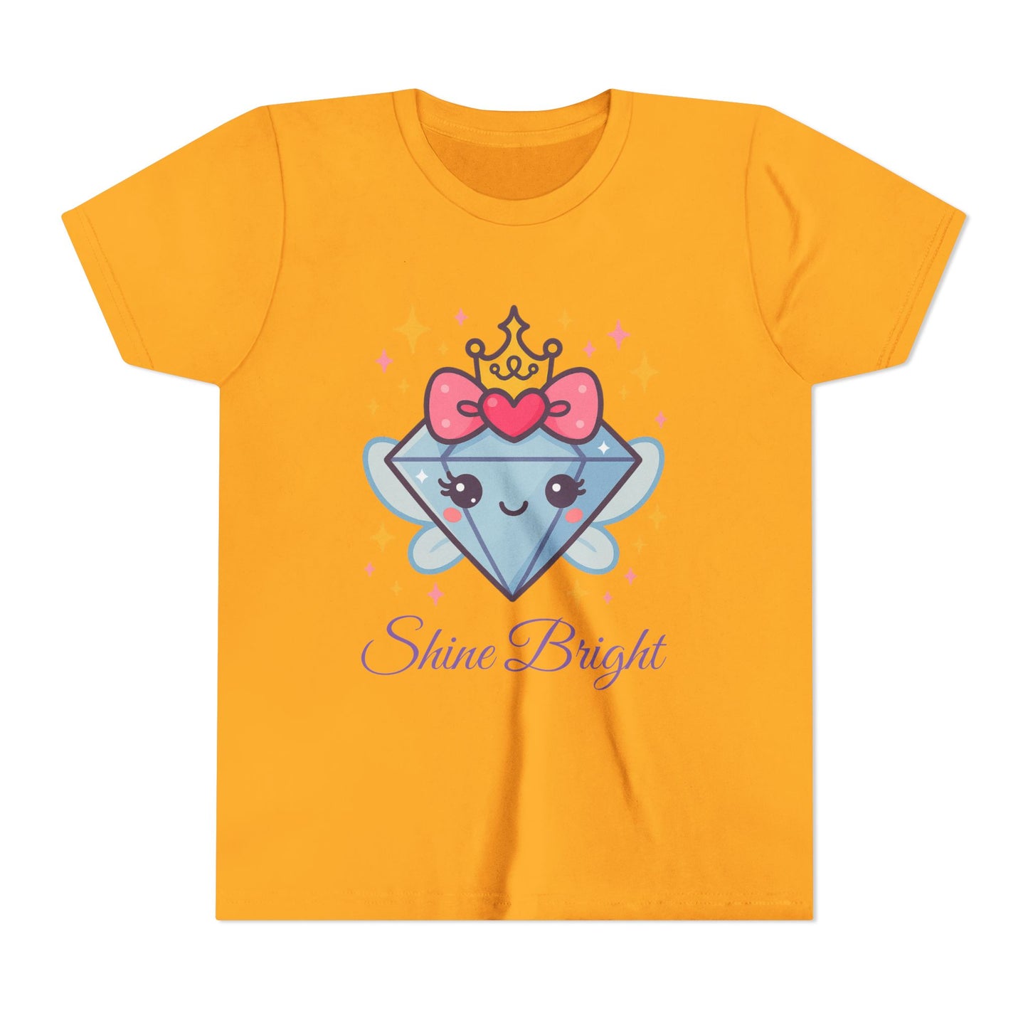 Cute 'Shine Bright' Mira Youth Tee