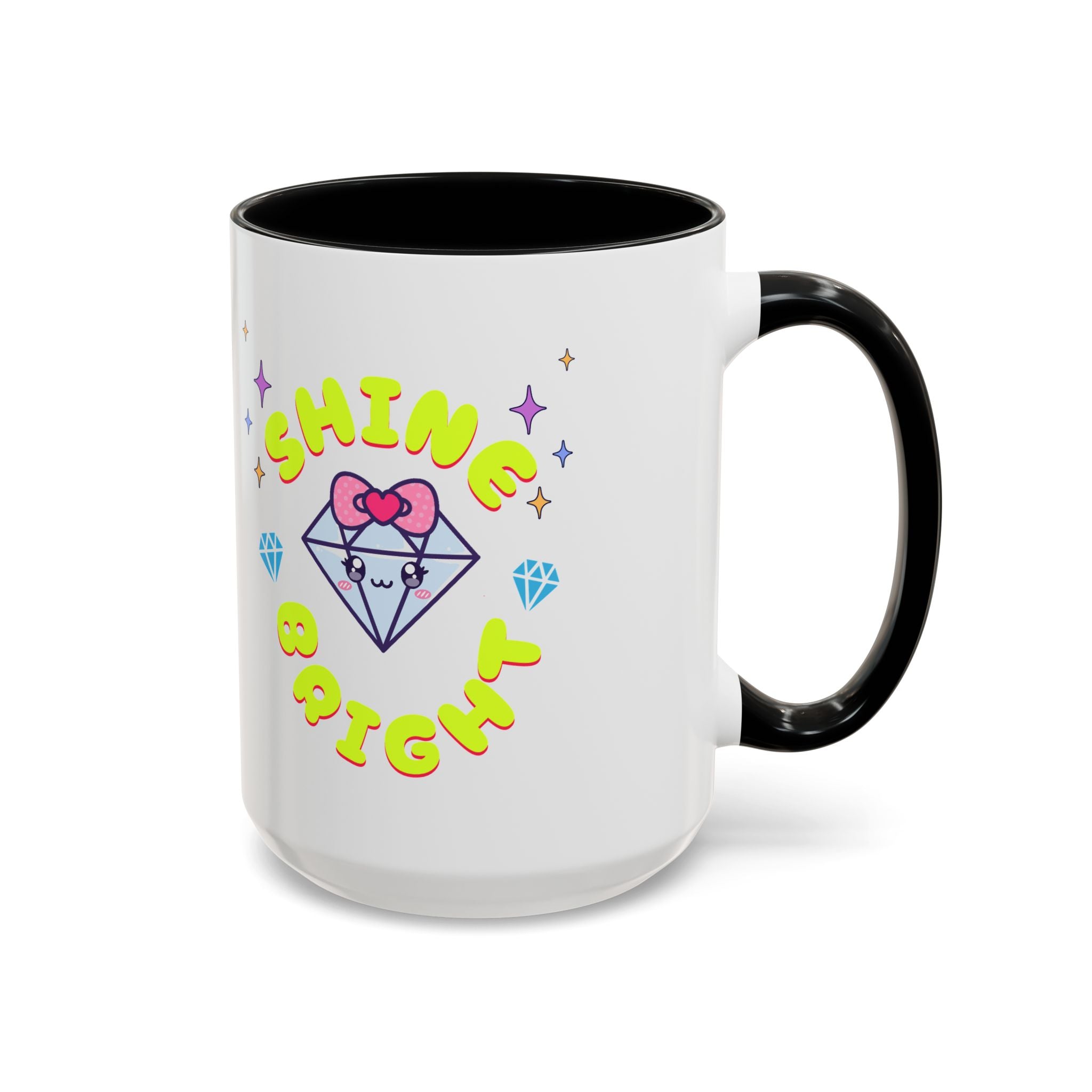 Shine Bright Coffee Mug - Colorful Accent Mug for Positive Vibes
