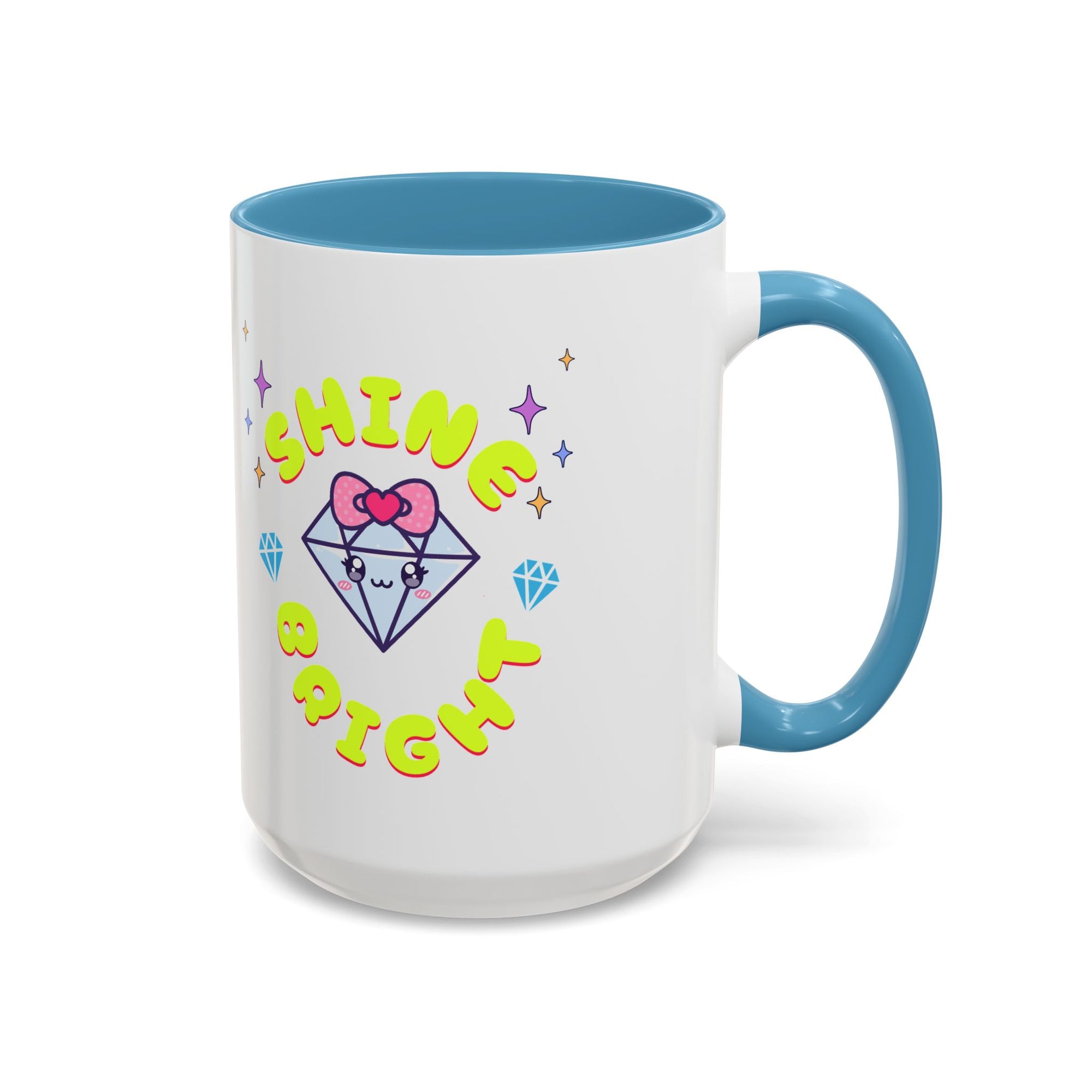 Shine Bright Coffee Mug - Colorful Accent Mug for Positive Vibes