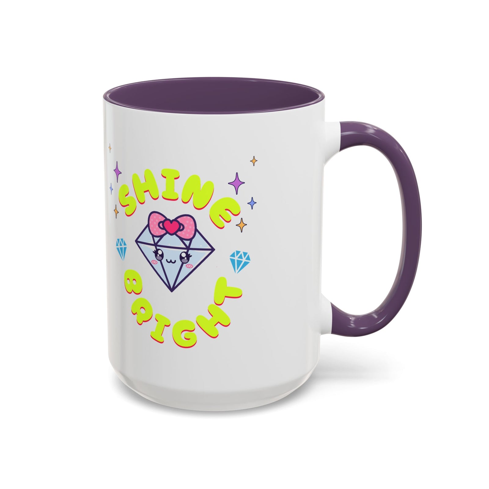 Shine Bright Coffee Mug - Colorful Accent Mug for Positive Vibes
