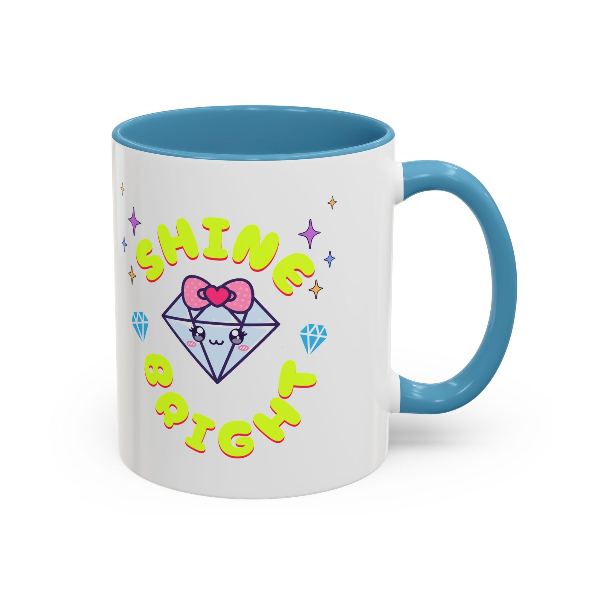 Shine Bright Coffee Mug - Colorful Accent Mug for Positive Vibes