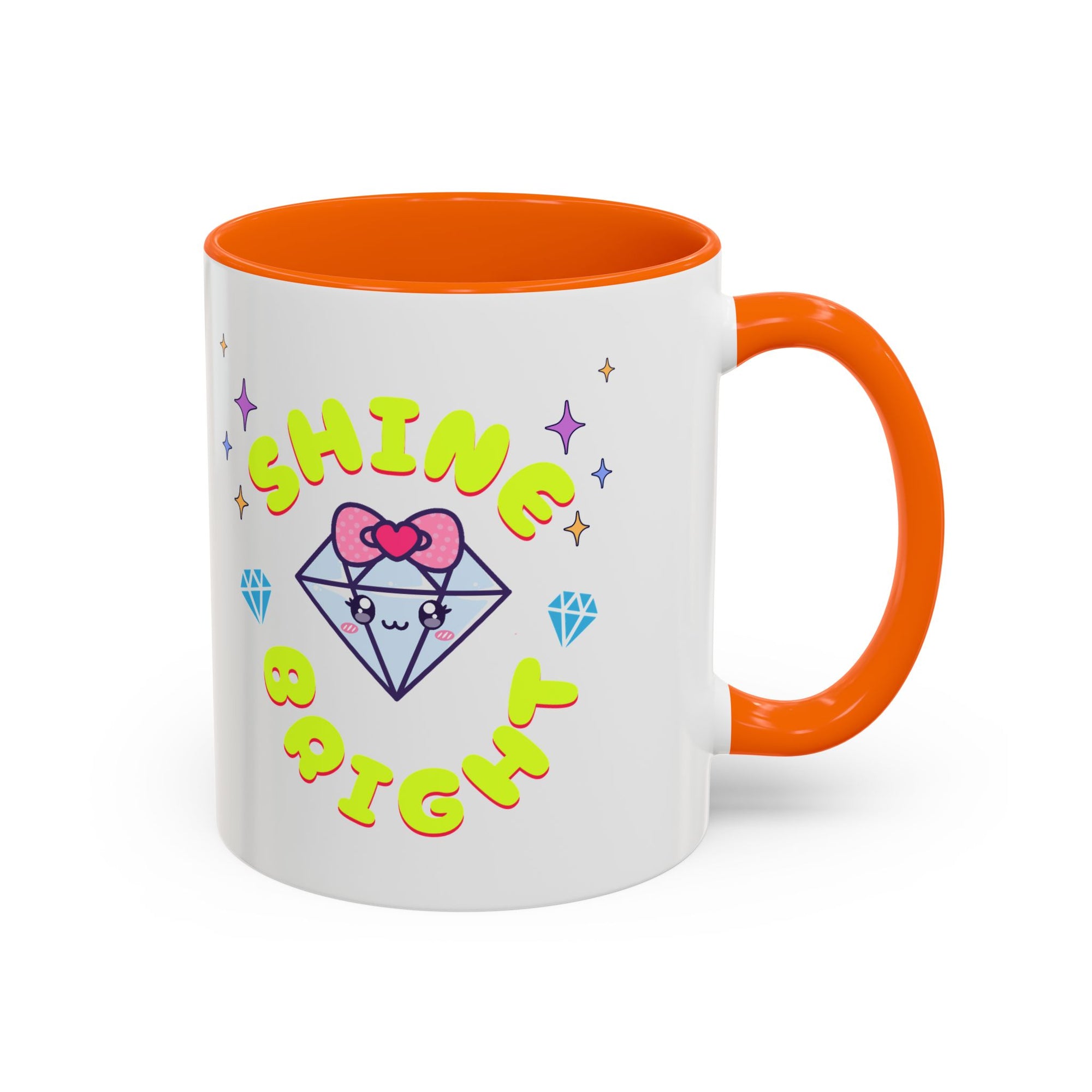 Shine Bright Coffee Mug - Colorful Accent Mug for Positive Vibes