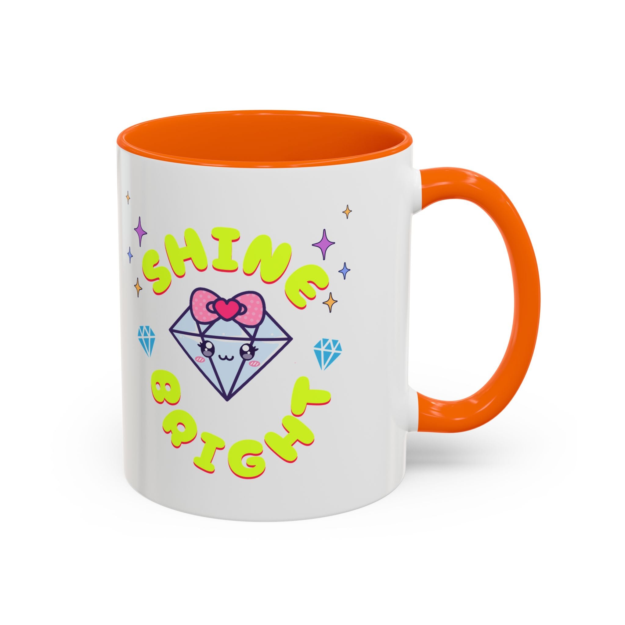 Shine Bright Coffee Mug - Colorful Accent Mug for Positive Vibes