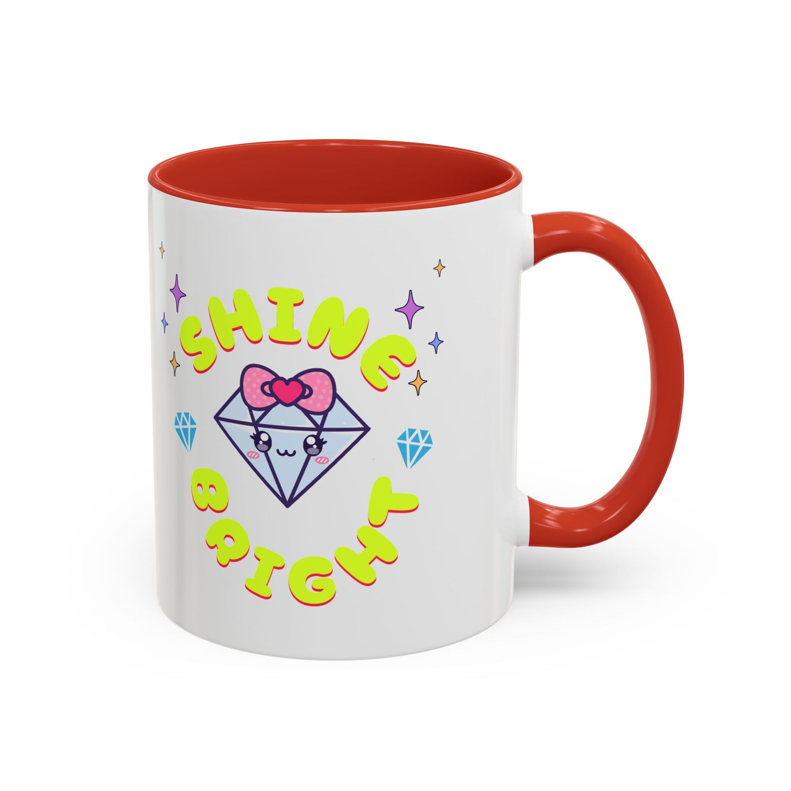Shine Bright Coffee Mug - Colorful Accent Mug for Positive Vibes