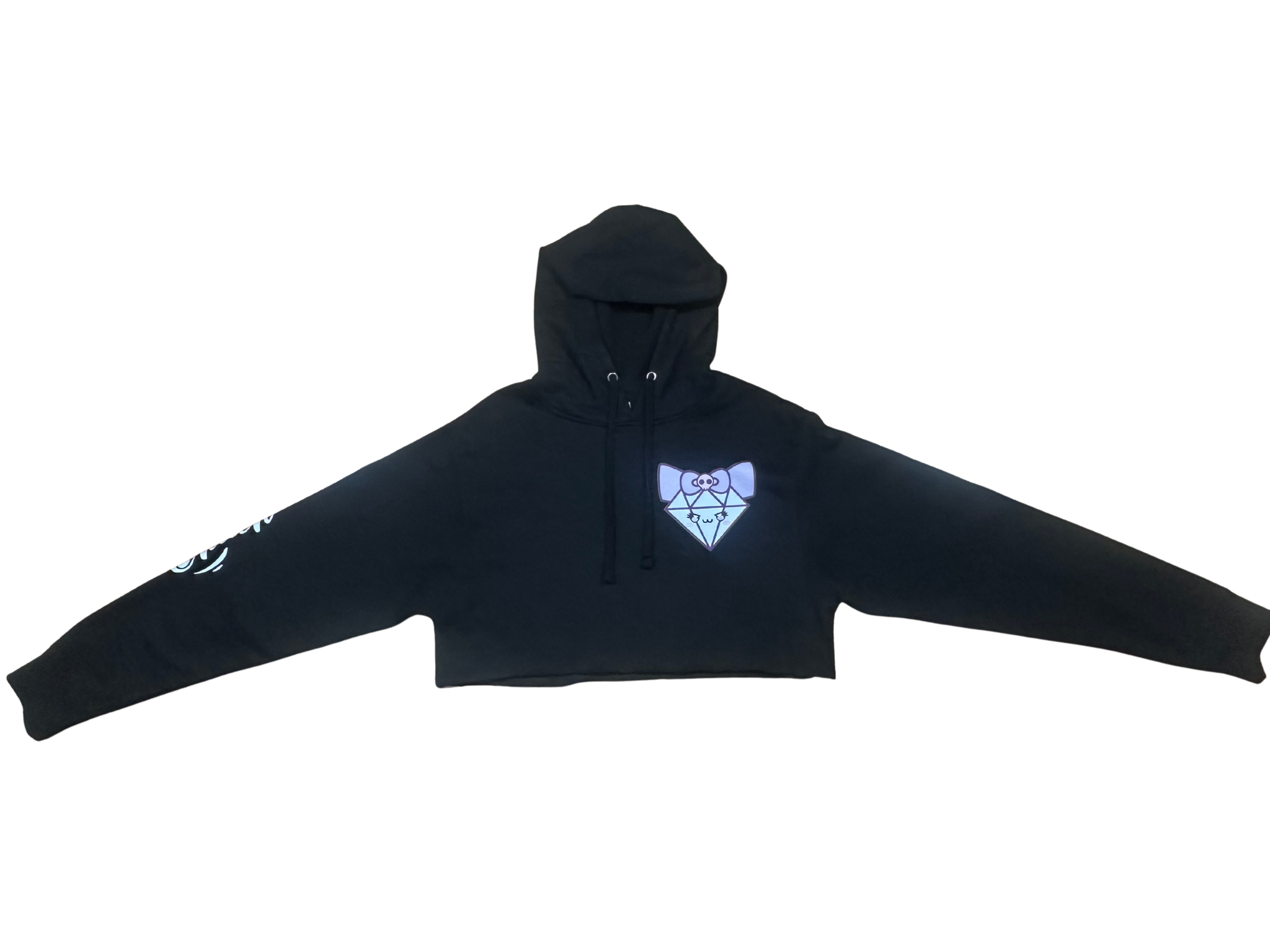 Mira Cropped Hoodie – Shine with Edge