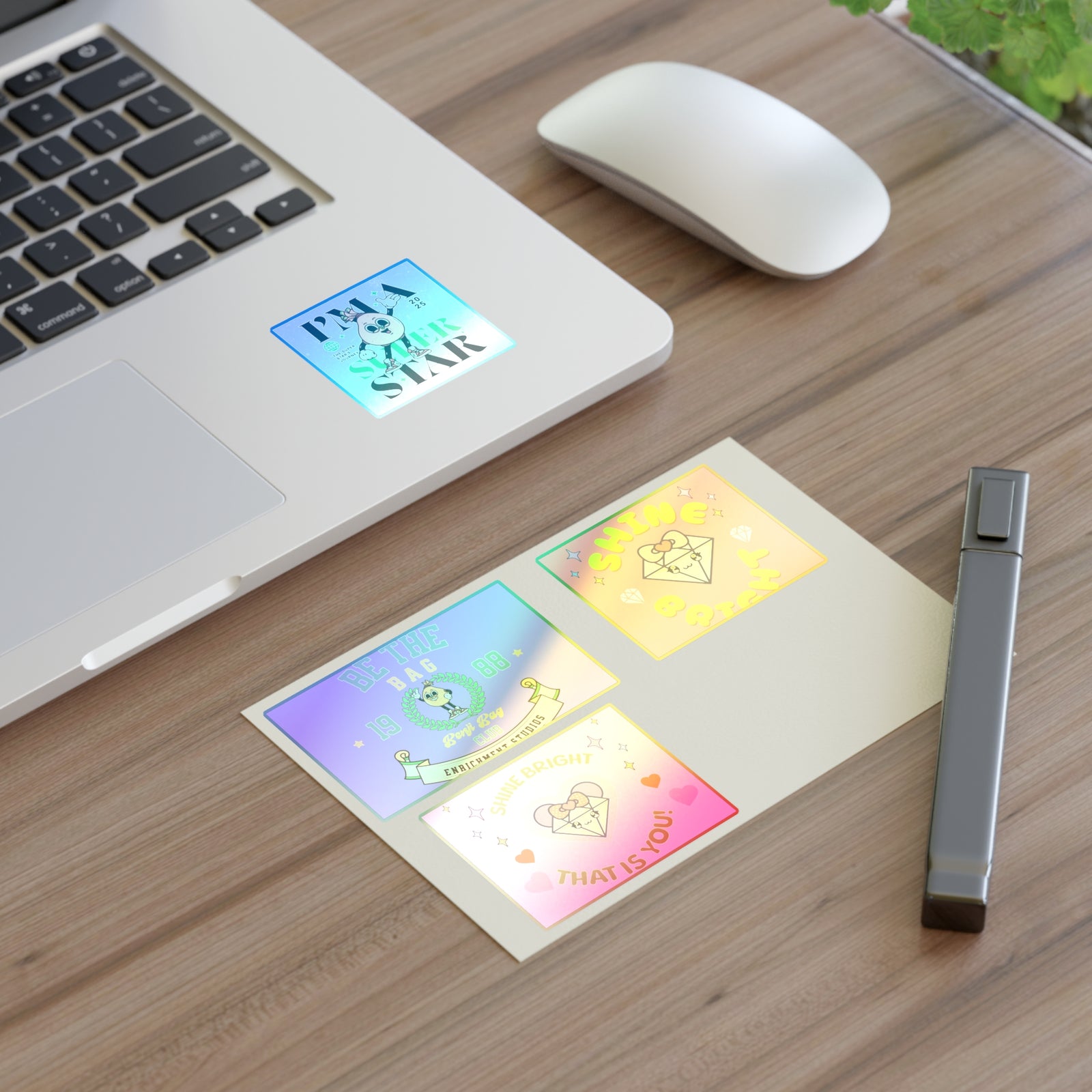 Enrich Motivational Sticker Sheets – Shine Bright & Be the Bag Designs