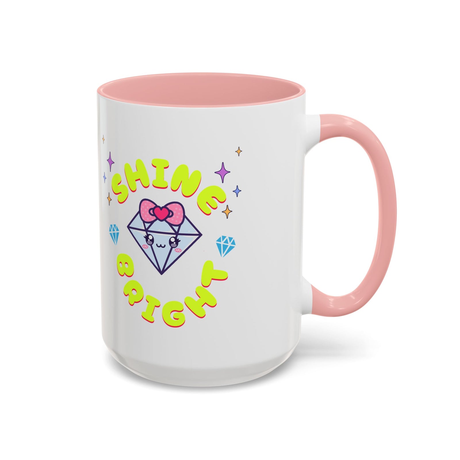 Shine Bright Coffee Mug - Colorful Accent Mug for Positive Vibes
