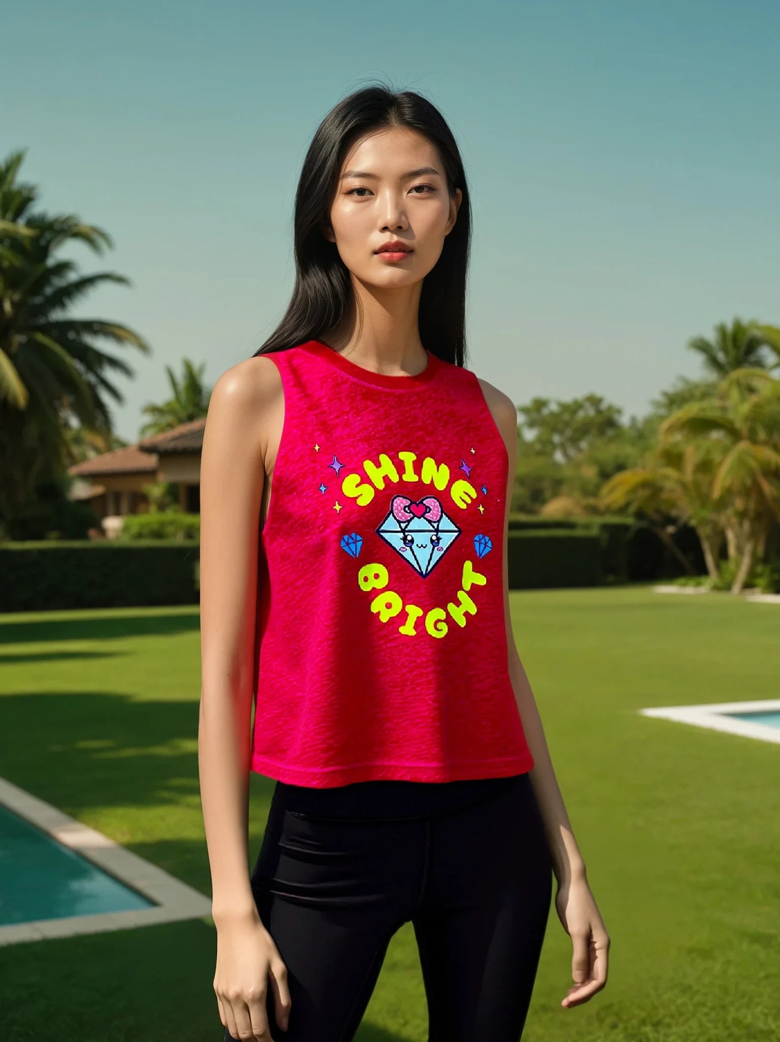 Shine Bright – Mira Cropped Tank